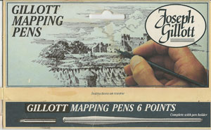 Gillott pens box front