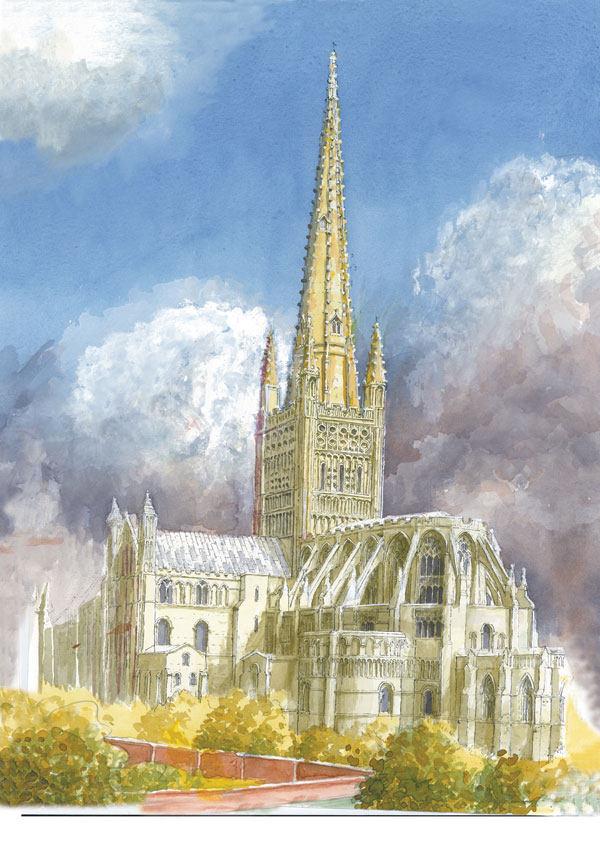 Norwich Cathedral, Norfolk (Colour) Image