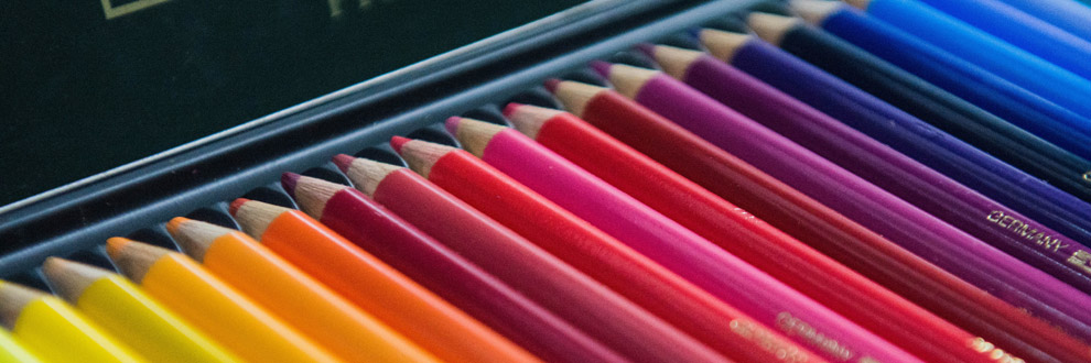 a set of colour pencils